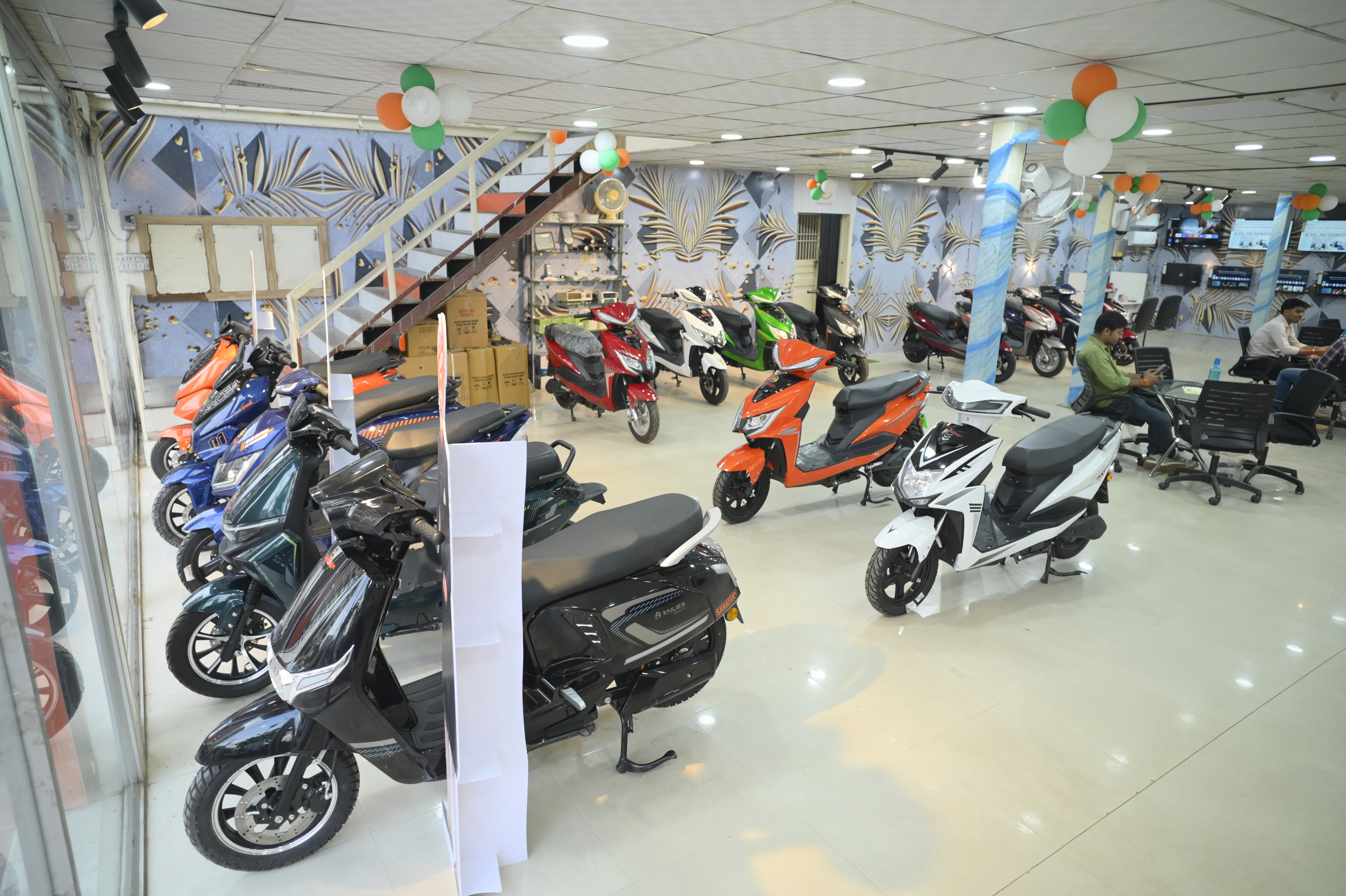SG Sanatan EV scooter showroom